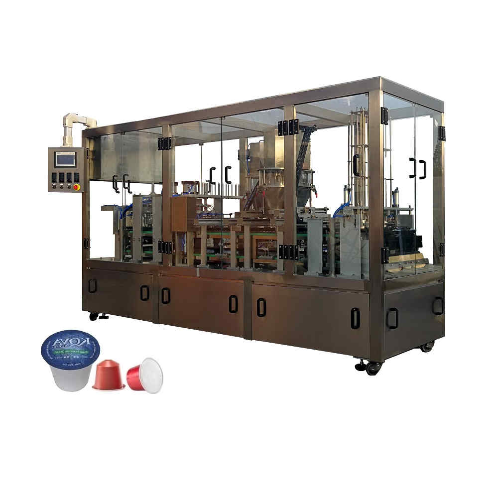 KFP-6 Automatic coffee capsule filling and sealing machine for K-CUP&Nespresso
